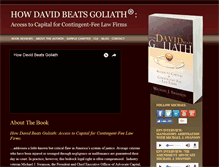 Tablet Screenshot of howdavidbeatsgoliath.com